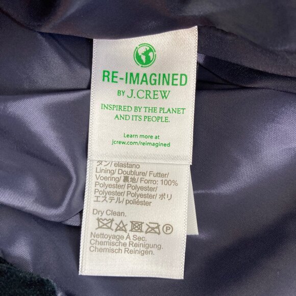 J. Crew Jacket Women 6 Black Stretch Velvet Willa Career Corp Minimalist Classic - Picture 9 of 11